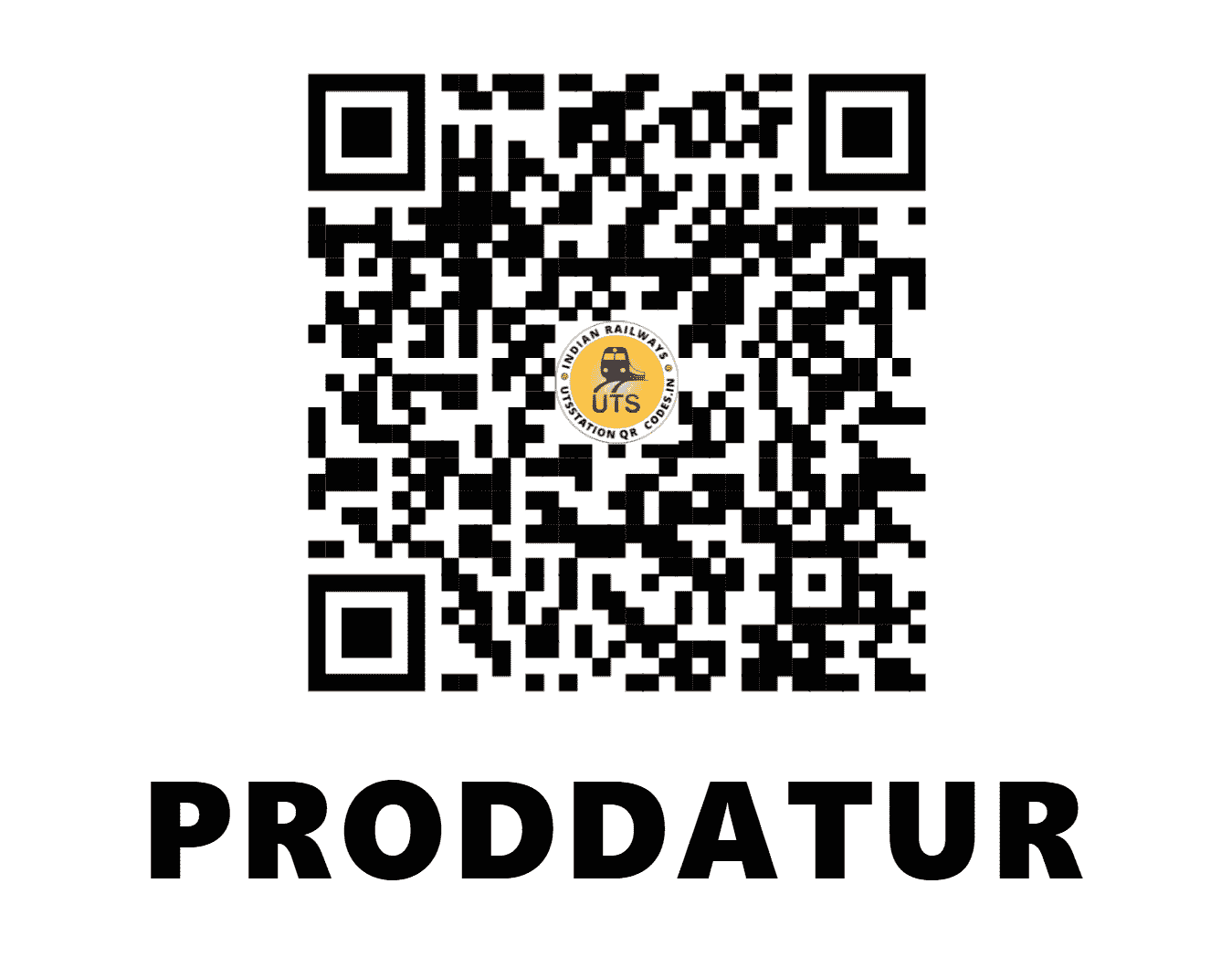 UTS QR Code for PRODDATUR - PRDT (SC - ANDHRA PRADESH)
